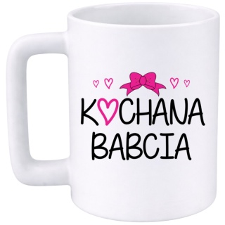 Kubek 400ml DUŻY z nadrukiem prezent Dzień Babci Babcia urodziny