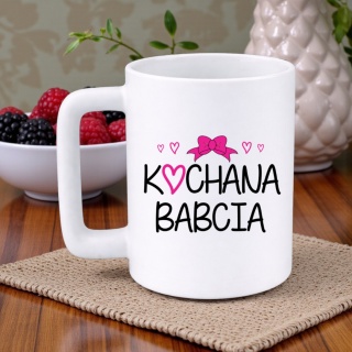 Kubek 400ml DUŻY z nadrukiem prezent Dzień Babci Babcia urodziny