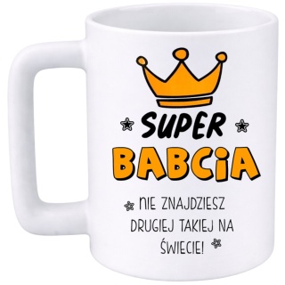 Kubek 400ml DUŻY z nadrukiem prezent Dzień Babci Babcia urodziny