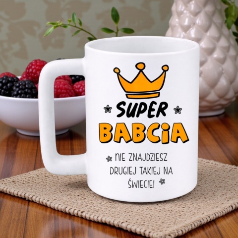 Kubek 400ml DUŻY z nadrukiem prezent Dzień Babci Babcia urodziny