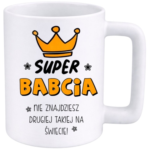 Kubek 400ml DUŻY z nadrukiem prezent Dzień Babci Babcia urodziny