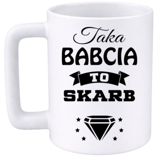 Kubek 400ml DUŻY z nadrukiem prezent Dzień Babci Babcia urodziny