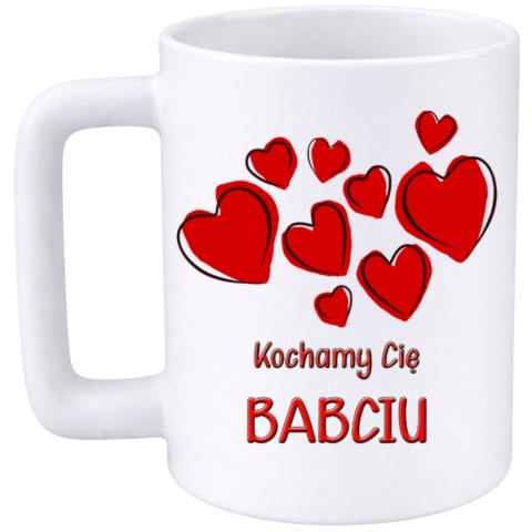 Kubek 400ml DUŻY z nadrukiem prezent Dzień Babci Babcia urodziny