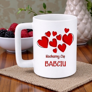 Kubek 400ml DUŻY z nadrukiem prezent Dzień Babci Babcia urodziny