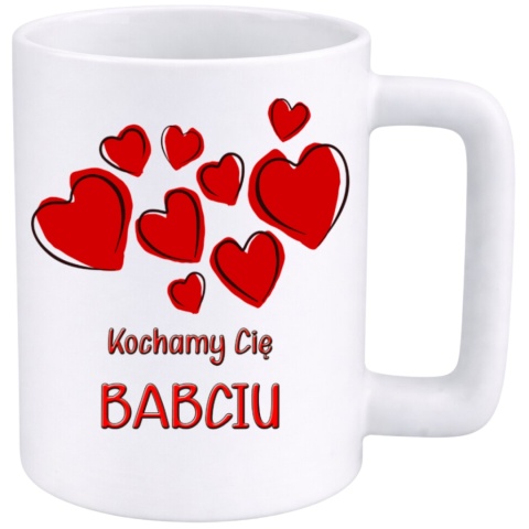 Kubek 400ml DUŻY z nadrukiem prezent Dzień Babci Babcia urodziny