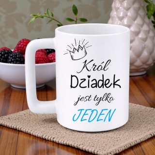 Kubek 400ml DUŻY z nadrukiem prezent Dzień Dziadka Dziadek urodziny