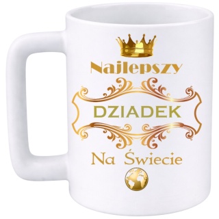 Kubek 400ml DUŻY z nadrukiem prezent Dzień Dziadka Dziadek urodziny