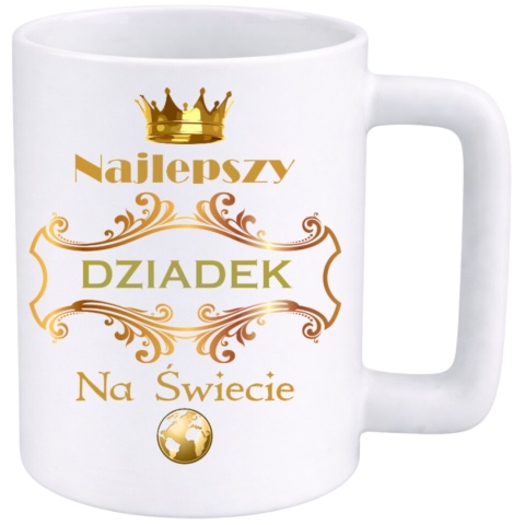 Kubek 400ml DUŻY z nadrukiem prezent Dzień Dziadka Dziadek urodziny