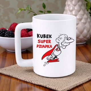 Kubek 400ml DUŻY z nadrukiem prezent Dzień Dziadka Dziadek urodziny