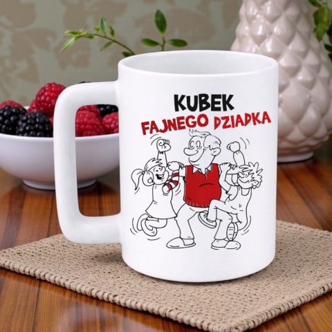 Kubek 400ml DUŻY z nadrukiem prezent Dzień Dziadka Dziadek urodziny