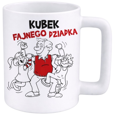 Kubek 400ml DUŻY z nadrukiem prezent Dzień Dziadka Dziadek urodziny