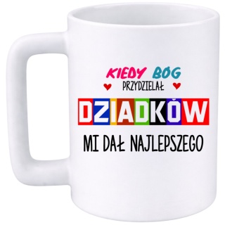 Kubek 400ml DUŻY z nadrukiem prezent Dzień Dziadka Dziadek urodziny