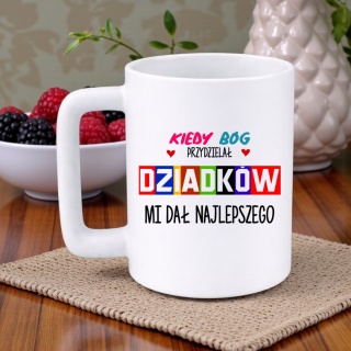 Kubek 400ml DUŻY z nadrukiem prezent Dzień Dziadka Dziadek urodziny