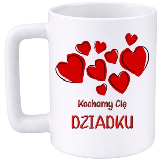 Kubek 400ml DUŻY z nadrukiem prezent Dzień Dziadka Dziadek urodziny