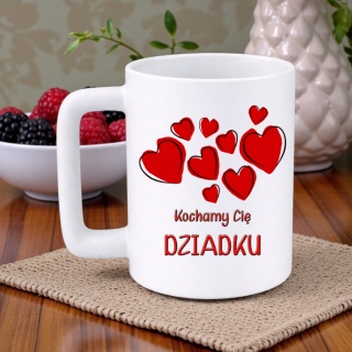 Kubek 400ml DUŻY z nadrukiem prezent Dzień Dziadka Dziadek urodziny