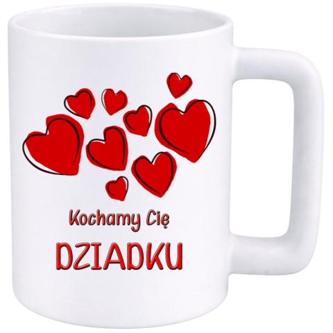 Kubek 400ml DUŻY z nadrukiem prezent Dzień Dziadka Dziadek urodziny
