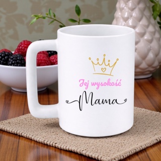 Kubek 400ml DUŻY z nadrukiem prezent Dzień Matki Mama urodziny