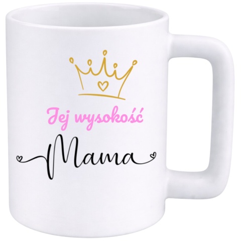 Kubek 400ml DUŻY z nadrukiem prezent Dzień Matki Mama urodziny