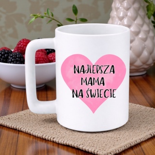 Kubek 400ml DUŻY z nadrukiem prezent Dzień Matki Mama urodziny