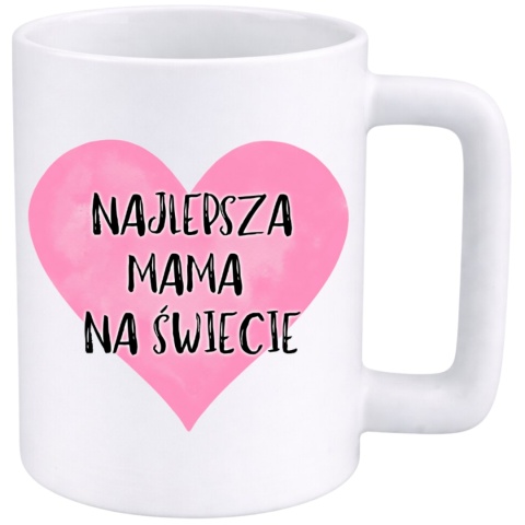 Kubek 400ml DUŻY z nadrukiem prezent Dzień Matki Mama urodziny