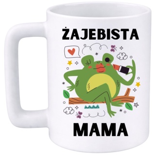 Kubek 400ml DUŻY z nadrukiem prezent Dzień Matki Mama urodziny