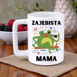 Kubek 400ml DUŻY z nadrukiem prezent Dzień Matki Mama urodziny