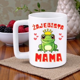 Kubek 400ml DUŻY z nadrukiem prezent Dzień Matki Mama urodziny