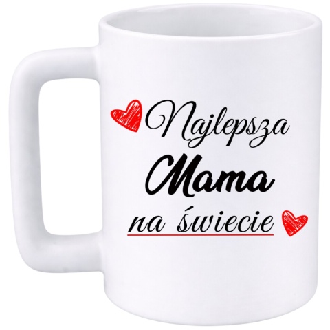 Kubek 400ml DUŻY z nadrukiem prezent Dzień Matki Mama urodziny