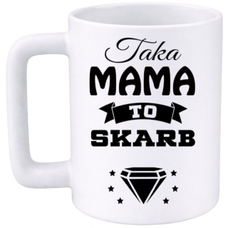 Kubek 400ml DUŻY z nadrukiem prezent Dzień Matki Mama urodziny