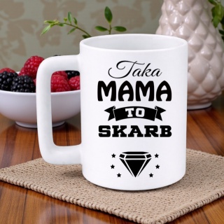 Kubek 400ml DUŻY z nadrukiem prezent Dzień Matki Mama urodziny