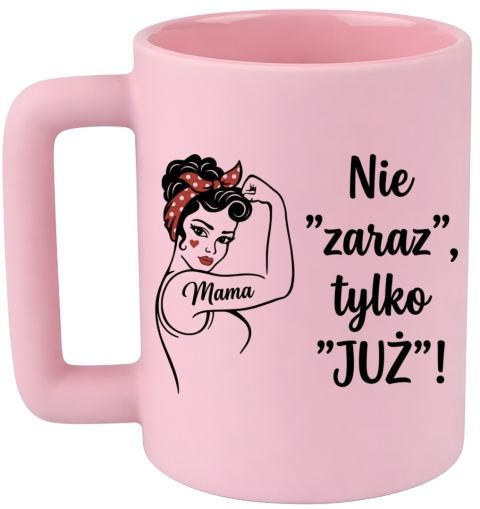 Kubek 400ml DUŻY z nadrukiem prezent dla MAMY Dzień Matki Mama Teściowa