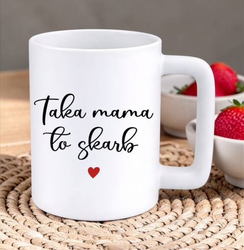 Kubek 400ml DUŻY z nadrukiem prezent dla MAMY Dzień Matki Mama Teściowa