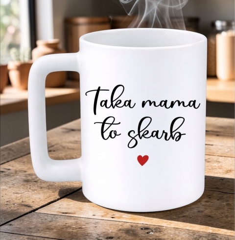 Kubek 400ml DUŻY z nadrukiem prezent dla MAMY Dzień Matki Mama Teściowa