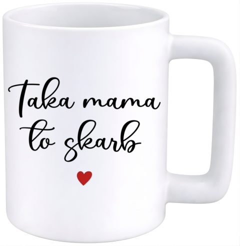 Kubek 400ml DUŻY z nadrukiem prezent dla MAMY Dzień Matki Mama Teściowa