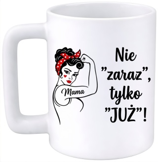 Kubek 400ml DUŻY z nadrukiem prezent dla MAMY Dzień Matki Mama Teściowa