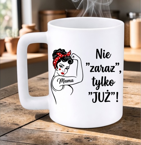 Kubek 400ml DUŻY z nadrukiem prezent dla MAMY Dzień Matki Mama Teściowa