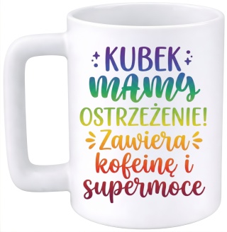 Kubek 400ml DUŻY z nadrukiem prezent dla MAMY Dzień Matki Mama Teściowa