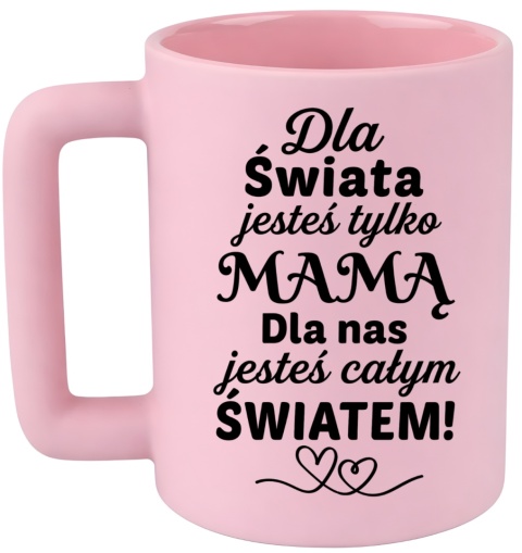 Kubek 400ml DUŻY z nadrukiem prezent dla MAMY Dzień Matki Mama Teściowa