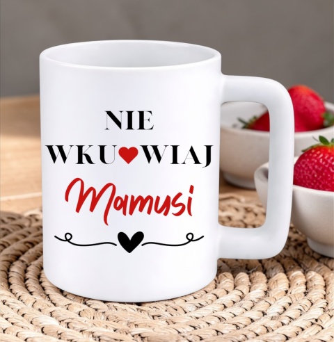 Kubek 400ml DUŻY z nadrukiem prezent dla MAMY Dzień Matki Mama Teściowa