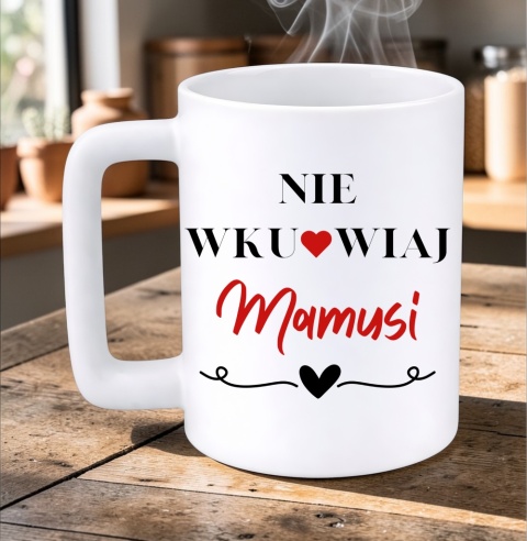 Kubek 400ml DUŻY z nadrukiem prezent dla MAMY Dzień Matki Mama Teściowa