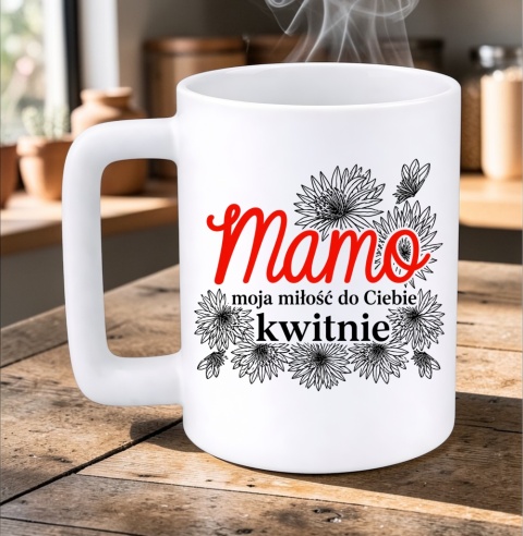 Kubek 400ml DUŻY z nadrukiem prezent dla MAMY Dzień Matki Mama Teściowa