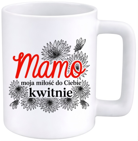 Kubek 400ml DUŻY z nadrukiem prezent dla MAMY Dzień Matki Mama Teściowa