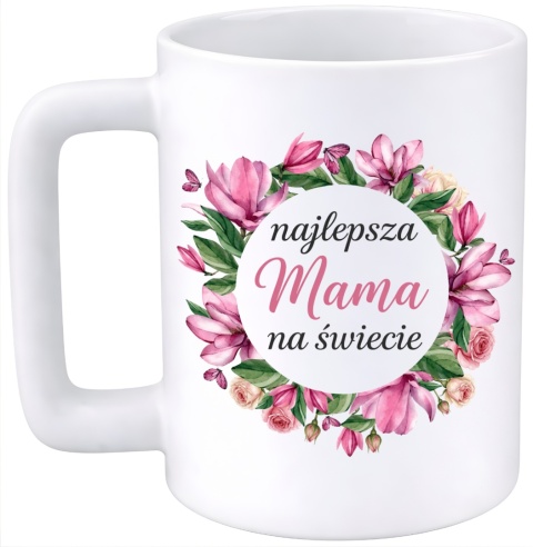 Kubek 400ml DUŻY z nadrukiem prezent dla MAMY Dzień Matki Mama Teściowa