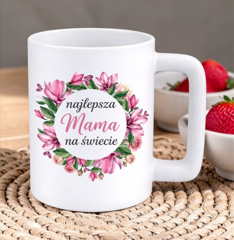 Kubek 400ml DUŻY z nadrukiem prezent dla MAMY Dzień Matki Mama Teściowa