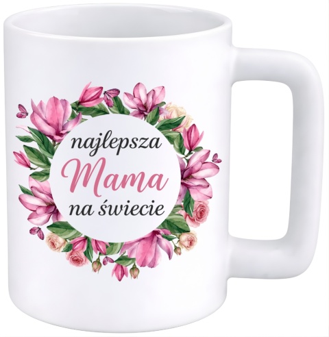 Kubek 400ml DUŻY z nadrukiem prezent dla MAMY Dzień Matki Mama Teściowa