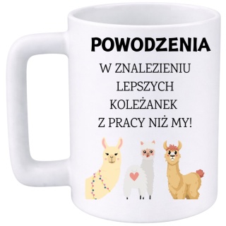 Kubek 400ml DUŻY z nadrukiem prezent na pożegnanie odejście z pracy