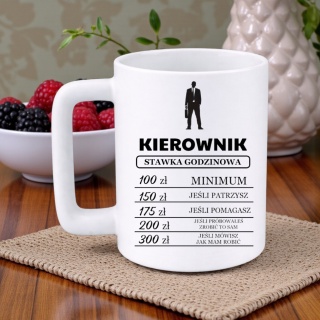 Kubek 400ml DUŻY z nadrukiem śmieszny prezent dla Kierownika