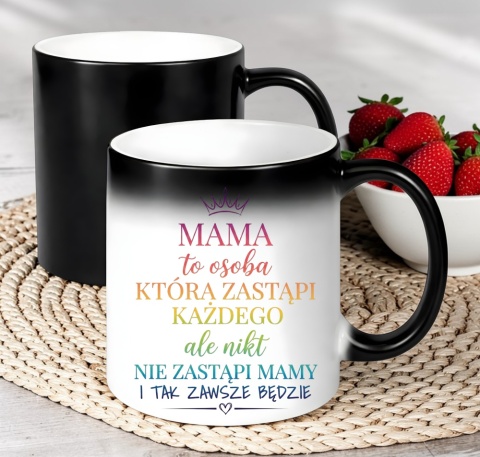 Kubek magiczny z nadrukiem prezent dla MAMY Dzień Matki Mama Teściowa