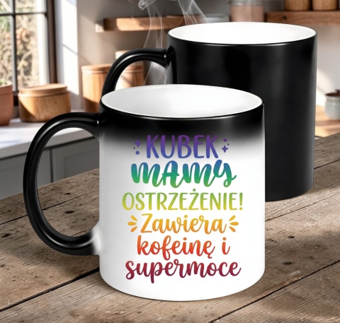 Kubek magiczny z nadrukiem prezent dla MAMY Dzień Matki Mama Teściowa