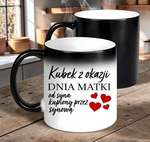 Kubek magiczny z nadrukiem prezent dla MAMY Dzień Matki Mama Teściowa